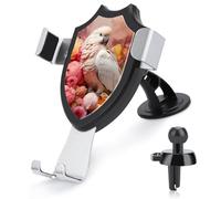 Soporte universal para teléfono para parabrisas de coche, diseño de flores, peonías, loros, etc