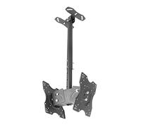 Soporte universal para TV con giro y ajuste de altura para televisores de 50 a 65 pulgadas, carrito de suelo rodante con fácil li y diseño resistente para el hogar, la oficina y eventos