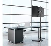Soporte universal para TV de 14 a 32 pulgadas, diseño que ahorra espacio con almacenamiento de herramientas, máx. VESA 100 x 100 mm