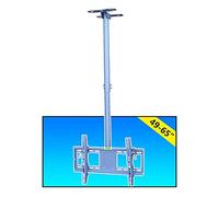 Soporte universal para TV de techo soporta hasta 110 libras de diseño giratorio e inclinable para televisores LCD planos y curvos de 4965 pulgadas, extensión de 4 m para un ángulo de visión óptimo