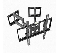 Soporte universal para TV, soporte de esquina de seis brazos, soporte de pared de movimiento completo, soporte de TV giratorio e inclinable con base doble, compatible con la mayoría de televisores de