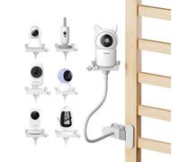 Soporte universal para vigilabebés GHB, compatible con Vtech/mom Cozy/Boifun/Babystar/Philips Video, clip de teléfono móvil, soporte flexible para cámara de bebé para actualización de vigilabebés