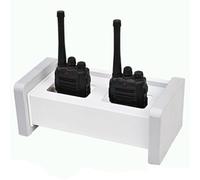 Soporte universal para walkie talkie, estante de almacenamiento de radios móviles de mano, organizador de micrófono, soporte de radio bidireccional, organizador de escritorio para walkie talkie
