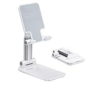 Soporte universal plegable portátil de altura ajustable para teléfono móvil y tableta, para manos de escritorio, ajuste multiángulo, carcasa de silicona ABS, diseño ligero, gran accesorio para oficina