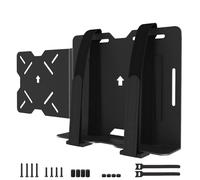 Soporte universal VESA para Mini PC Soporte ajustable para ordenadores Dell HP Lenovo Mini, módems, dispositivos UPS, cajas de cables y más. El soporte para mini PC puede conectar brazos VESA con