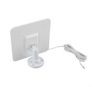 Soporte USB cargador de panel de 5 W, anillo de cable, timbre giratorio con 360° 4/3/2, montaje en pared monocristalino IP65 impermeable 98 pies para adaptador solar (blanco)