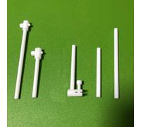 Soporte, varilla y abrazadera de electrodo de PTFE hueco, accesorio conductor sin Metal for aplicaciones de electroquímica, 1 ud.(Straight clip 140mm)