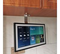Soporte Versátil Bajo el Mueble para Amazon Echo Show 15 - Ahorra Espacio y Personaliza Ángulos Plateado 026-02 SX