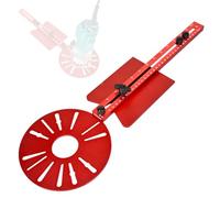 Soporte versátil de aleación de aluminio con radio ajustable, compatibilidad multimodelo para bordes de ranura recta, recorte circular, ranura redonda, herramienta de carpintería