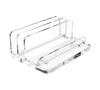 Soporte vertical acrílico para laptop, soporte de repuesto para escritorio, estación de acoplamiento para tabletas, teléfono