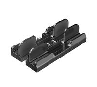Soporte vertical ajustable para portátil de 3 ranuras, acolchado, para portátiles de 16 pulgadas, mayor estabilidad, color negro