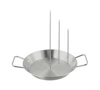 Soporte vertical de acero inoxidable para asar pollo y pavo, pincho para barbacoa con bandeja de goteo de 8, 10, 12 pulgadas
