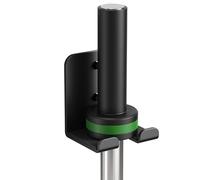 Soporte vertical de pared para barras olímpicas, colgador doble para almacenamiento de barra, ideal para gimnasios en casa, garajes o uso comercial (capacidad para 1 barra)
