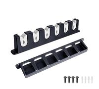 Soporte vertical de pared para caña de pescar para garaje, cabina, sótano, almacenamiento de huecos, se adapta hasta 6 cañas, accesorios de soporte para caña de pescar (gris)