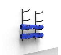 Soporte vertical de pared para esterilla de yoga, soporte estabilizador de toalla/rodillo de espuma, soporte de pared de metal, estante de almacenamiento independiente de gran capacidad para amigos y