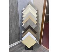 Soporte Vertical for Muestras de Piso y Azulejos, Comercial, Estante Organizador de Piedra de Cuarzo de Pie, for Ferias de Artesanía(Single row)