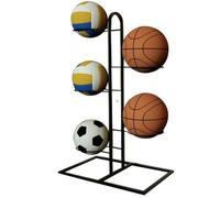 Soporte vertical para almacenamiento de balas, estante vertical de bolas de garaje con 5 niveles, equipo deportivo, soporte organizador de baloncesto, organizador de pelotas deportivas, soporte de
