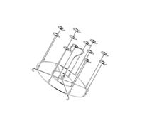 Soporte vertical para brochetas de acero inoxidable 304 para freidoras de aire, parrillas para ahorrar espacio, utensilios de cocina
