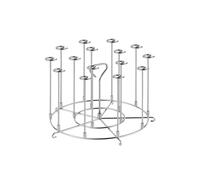 Soporte vertical para brochetas de acero inoxidable 304 para freidoras de aire, parrillas para ahorrar espacio, utensilios de cocina