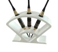 Soporte vertical para dardos, estante de almacenamiento que ahorra espacio, soporte de exhibición de 8 pulgadas con base estable, bandeja organizadora de dardos de madera, accesorio de juego con fácil