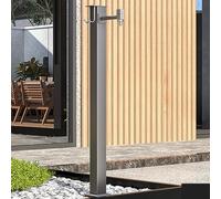 Soporte vertical para grifo de agua resistente a las heladas, columna de agua de 40 cm para exteriores con entrada de tierra, duradero para uso en invierno, perfecto para jardines y patios