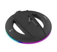 Soporte Vertical para PS5 Slim Disc/Versión Digital, Luz RGB Base Soporte Consola Dock Base Estable Consola para PS5 Slim (Sin luz RGB)