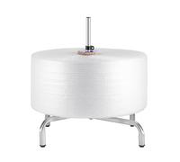 soporte vertical para rollos de plástico de burbuj Dispensador de rollo plástico burbujas, altura ajustable Manual, marco metal en forma U, varios tamaños