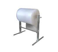 soporte vertical para rollos de plástico de burbuj Dispensador de rollos papel burbujas 80x70x100 cm, EasyFilmChange, soporte espuma manual, paquete, asa, transporte