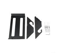 Soporte vertical para sierra circular para talleres, cobertizos, garajes, uso doméstico, soporte de montaje en pared con diseño de doble agujero, acabado negro para almacenamiento y organización