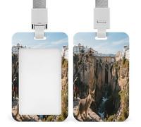 Soporte vertical para tarjetas de identificación de Cliff Town, apto para oficina, escuela, tarjeta de identificación, tarjeta de proximidad, licencia de conducir y pase