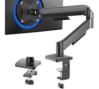 Soporte VIVO para 1 Monitor de 17-32", Brazo Mecánico Articulado de Escritorio para Gaming y Oficina, VESA 75x75, 100x100, Máx 9 kg, Clásico, Negro, STAND-V001O