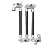 Soporte voladizo ajustable de aleación de aluminio para teléfonos móviles y tabletas que ofrece un soporte estable y posiciones de visualización flexibles (tres brazos)