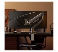 Soporte voladizo for Monitor, Brazo robótico, Ordenador portátil, Elevador de Escritorio, montado en la Pared, Mesa con Abrazadera Doble Pantalla(Black)