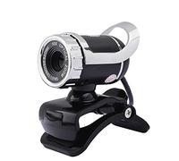 Soporte Webcam Pinza Micrófono de cámara Incorporado 480p Micrófono de Enchufe de reproducción de Escritorio y cámara HD Webcam (White, One Size)