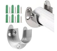 soportedepostes del Armario: Soportes de Varilla de 32 mm, soportedeservicio Pesado, soportedepercha de armarioportátil de 2 Piezas | soportedevarilla de armarioduradero para lavandería Dorm