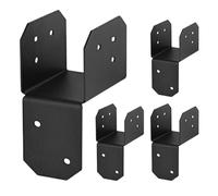 Soportes 4 x 4 - Placas tensoras verticales estructurales duales, 10 cm cuadradas internas manguito de alineación para cubierta, soporte de cubierta exterior de bloque de aleación de acero | Conector