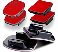 Soportes adhesivos - 3 soportes curvados y 3 x planos con almohadillas adhesivas 3M - para tu casco/bicicleta/tabla/coche - Compatible con todos los modelos GoPro Hero 13/12/11/10/9/8/7/6/5/4/3+/3/2/1