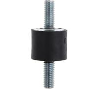 Soportes aislantes de vibraciones de goma, soporte 1 Pc M5 M6 M8 Double Male Thread Shock Absorber Rubber Mount for Boat Car Air Compressors(M6)