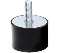 Soportes aislantes de vibraciones de goma, soporte Rubber Shock Mounts M3 M4 M5 M6 Thread 8 10 13 15 20 25 mm Multiple Sizes(M6x18mm 25x25mm)