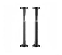 Soportes ajustables de acero inoxidable de diseño elegante perfectamente adecuados para cualquier configuración de cocina moderna (35-50 cm, negro)