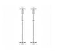 Soportes ajustables de acero inoxidable de diseño elegante perfectamente adecuados para cualquier configuración de cocina moderna (35-50 cm, blanco)