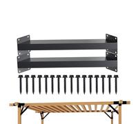 Soportes angulares | 2 soportes para pérgola de madera de 45 grados - Soporte para refuerzo - para pared armario armario cabecero cama encimera, garaje, cocina exterior, fregadero cama