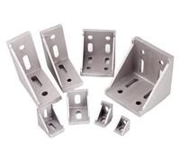 Soportes angulares de perfil de aluminio, 1/5/20 unidades de soportes conector aluminio for esquinas, perfiles las series 2020, 3030, 4040 y 4545(4545 6pcs)