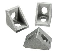 Soportes angulares de perfil de aluminio, Esquina de aluminio 2020, soporte extrusión marco perfil ranura en T con orificio for tuerca código ángulo