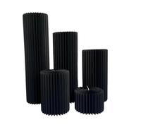 Soportes cilíndricos plegables, Cardboard Cylinder Pedestal Stands Foldable With Acrylic Disc White Multiple SizesWedding Party(Diameter 40cm,D)