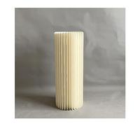 Soportes cilíndricos plegables, Foldable Cardboard Cylinder Pedestal Stand For Centerpieces Beige Multiple Sizes(31.5in)
