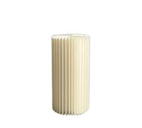 Soportes cilíndricos plegables, Foldable Cardboard Cylinder Pedestal Stand For Centerpieces Beige Multiple Sizes(23.62in)