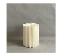 Soportes cilíndricos plegables, Foldable Cardboard Cylinder Pedestal Stand For Centerpieces Beige Multiple Sizes(15.75in)