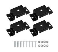 Soportes De 5.08 X 10.16 Cm para Madera | 4 Piezas 10.16 X 5.08 Cm Herramienta De Metal - Soporte para Montar Banderas - para Trabajos Exteriores Bote Carretera