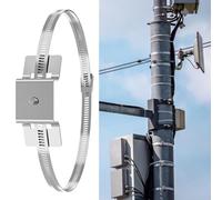 Soportes de abrazadera de poste | 2 soportes de montaje para letreros de | Accesorios ajustables verticales, soporte de montaje de letreros para buzón, cámaras de panel solar, tanque de propano